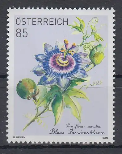 Österreich 2020 Treuebonus-Marke Blaue Passionsblume Mi.-Nr. 3510 **