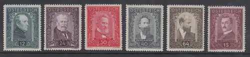 Österreich 1932 Maler Mi.-Nr. 545-550 Satz 6 Werte **