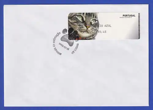 Portugal 2005 ATM Katze Mi-Nr. 52 Wert AZUL 0,45 auf blanco-FDC