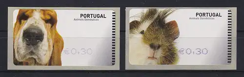 Portugal 2005 ATM Hund / Hamster SMD Mi-Nr 50-51 je Wert 0,30 **