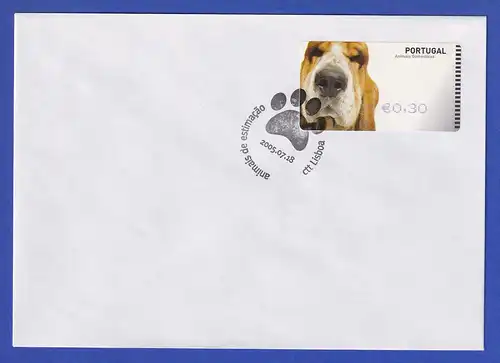 Portugal 2005 ATM Hund SMD Mi-Nr 50 Wert 0,30 auf blanco-FDC