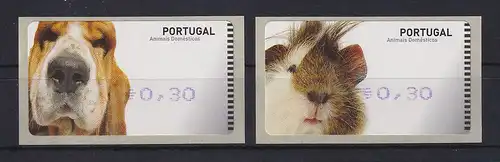 Portugal 2005 ATM Hund / Hamster Amiel Mi-Nr 50-51 je Wert 0,30 **