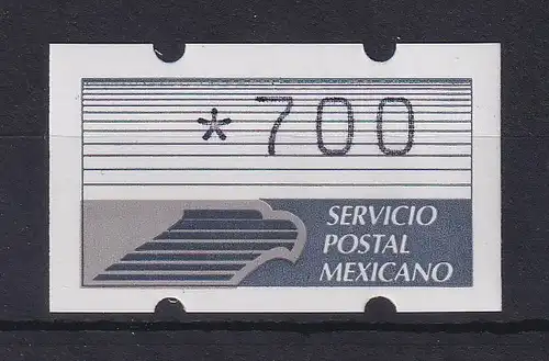 Mexiko ATM Klüssendorf Mi.-Nr. 2 Wert 700 **