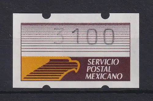 Mexiko Klüssendorf-ATM 1. Ausgabe x-Papier Wert 3100 **