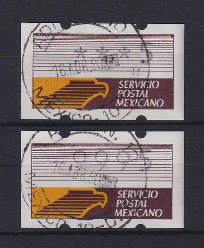 Mexiko Klüssendorf-ATM 1. Ausgabe x-Pap. KLEINSTWERT 5 und HÖCHSTWERT 9995 ET-O