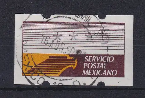 Mexiko Klüssendorf-ATM 1. Ausgabe x-Pap. KLEINSTWERT 5 mit  ET-O