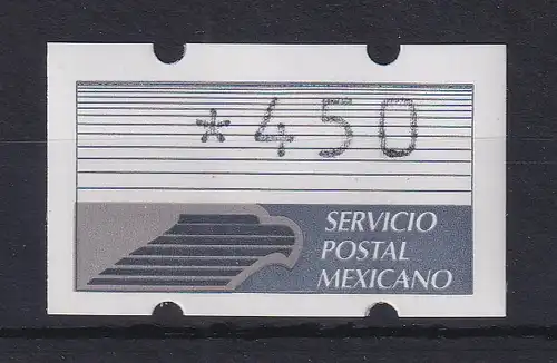 Mexiko Klüssendorf-ATM 2. Ausgabe Wert 450 **