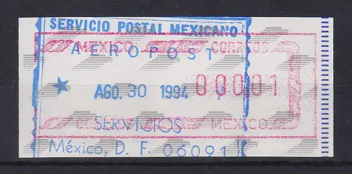 Mexiko Frama-ATM Mi.-Nr. 6 Kleinstwert 000,01 mit  O 30.8.94