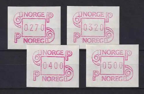 Norwegen FRAMA-ATM Mi.-Nr. 3.2d Satz 270-320-400-500 postfrisch **