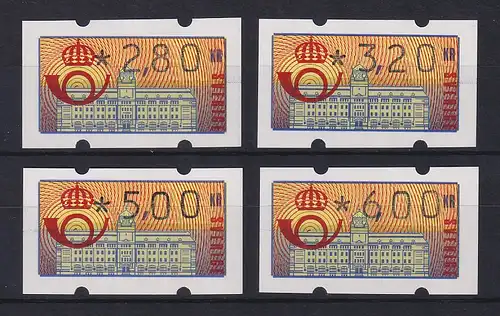 Schweden 1992 Klüssendorf ATM Mi.-Nr. 2 Satz 4 Werte 280-320-500-600 **