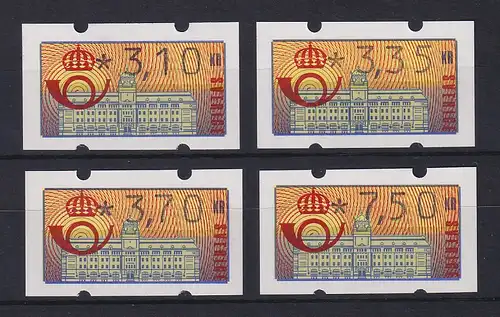 Schweden 1992 Klüssendorf ATM Mi.-Nr. 2 Satz 4 Werte 310-335-370-750 **