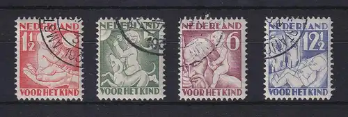 Niederlande 1930 Voor het Kind Mi.-Nr. 236-239 A Satz kpl. O