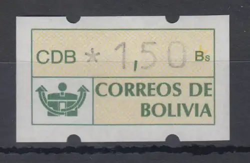 Bolivien / Bolivia ATM Wert 150 ** 