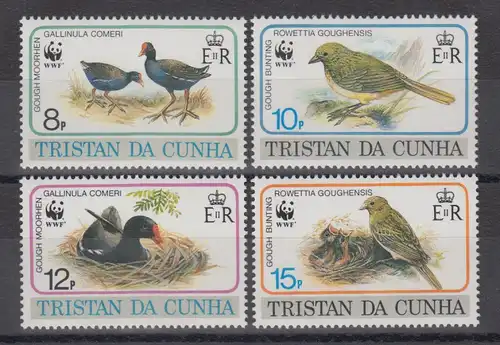 Tristan da Cunha 1993 WWF Vögel Mi.-Nr. 513-16 Satz 4 Werte **