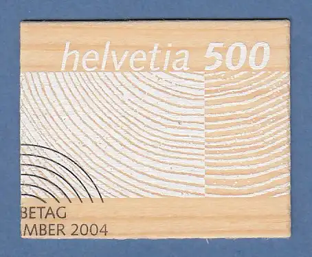 Schweiz 2004 Rohstoff Schweizer Holz Holz-Briefmarke Mi.-Nr. 1889 gestempelt