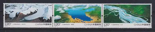 VR China 2009 Naturschutzgebiet Sanjiangyuan Mi.-Nr. 4066-68 ** 