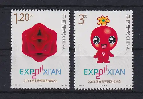 VR China 2011 Internationale Gartenbauausstellung Mi.-Nr. 4242-43 ** 