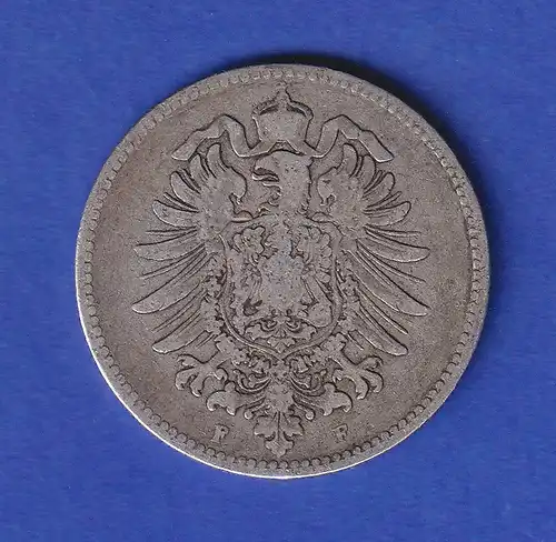 Deutsches Kaiserreich Kursmünze 1 Mark 1874 F