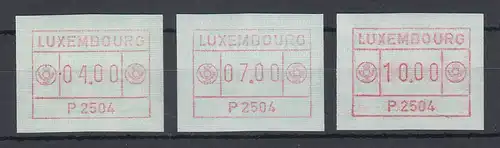 Luxemburg ATM P2504 Tastensatz 4-7-10 **
