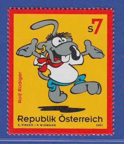 Österreich 2001 Sondermarke Kinderfernsehen Comic Rolf Rüdiger Mi.-Nr. 2341