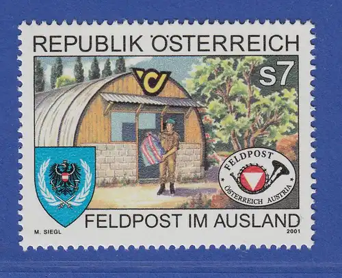 Österreich 2001 Sondermarke Feldpost im Ausland, Famagusta Zypern  Mi.-Nr. 2350