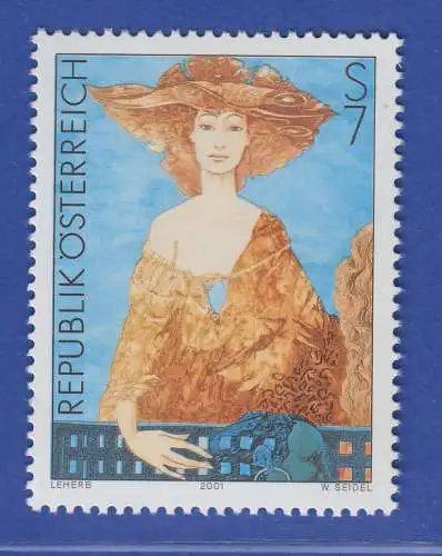 Österreich 2001 Sondermarke Moderne Kunst Helmut Leherb  Mi.-Nr. 2355