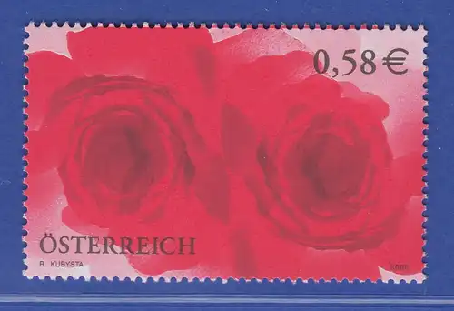 Österreich 2002 Sondermarke Grußmarke Rosen Mi.-Nr. 2373