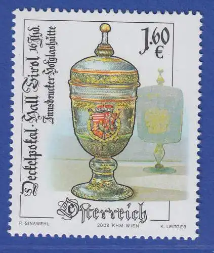 Österreich 2002 Sondermarke Altes Kunsthandwerk Deckelpokal Mi.-Nr. 2387