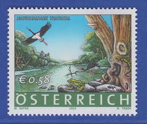 Österreich 2002 Sondermarke Nationalpark Thayatal  Mi.-Nr. 2397