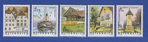 Österreich 2003 Freimarken Ferienland Österreich   Mi.-Nr. 2415-19