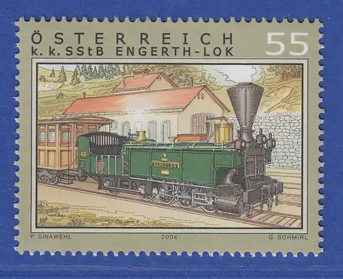 Österreich 2004 Sondermarke Eisenbahn Engert-Lokomotive   Mi.-Nr. 2487