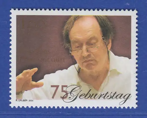 Österreich 2004 Sondermarke Nikolaus Harnoncourt Dirigent  Mi.-Nr. 2504