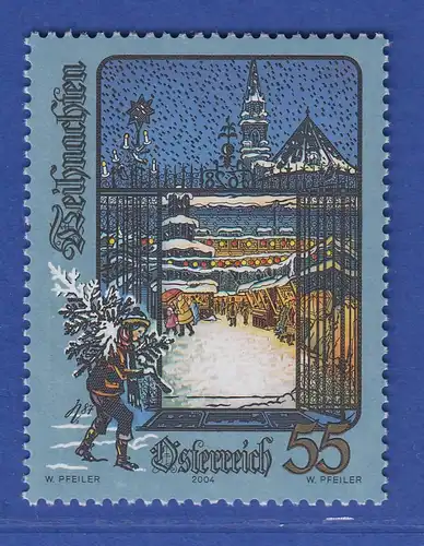 Österreich 2004 Sondermarke Weihnachten Salzburger Christkindlmarkt Mi.-Nr. 2505