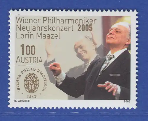 Österreich 2005 Sondermarke Wiener Philharmoniker Lorin Maazel  Mi.-Nr. 2506