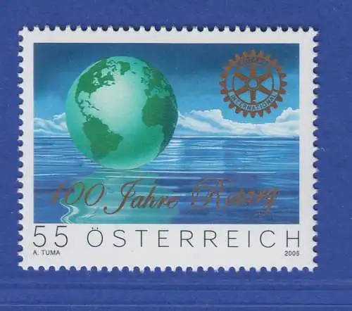 Österreich 2005 Sondermarke 100 Jahre Rotary International   Mi.-Nr. 2517