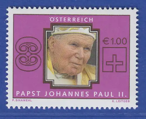 Österreich 2005 Sondermarke Papst Johannes Paul II.   Mi.-Nr. 2521