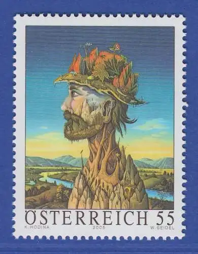 Österreich 2005 Sondermarke Moderne Kunst Waldmeister Karl Hodina   Mi.-Nr. 2549