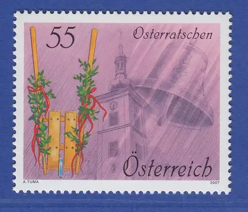 Österreich 2007 Sondermarke Brauchtum Osterratschen  Mi.-Nr. 2643
