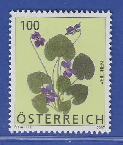 Österreich 2007 Freimarke Blumen Duftveilchen  Mi.-Nr. 2652