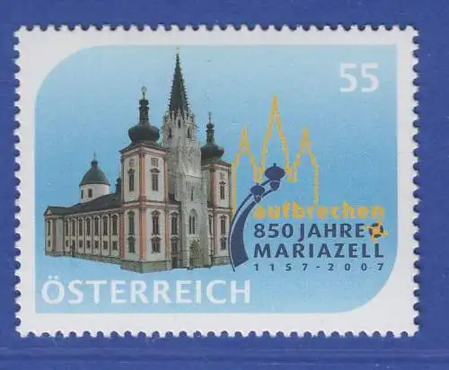 Österreich 2007 Sondermarke 850 Jahre Mariazell Wallfahrtskirche  Mi.-Nr. 2664