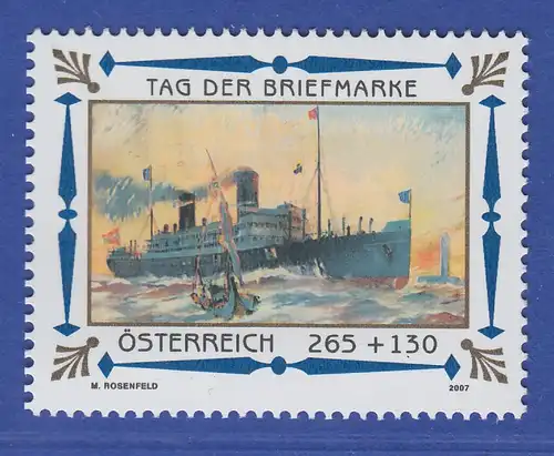 Österreich 2007 Sondermarke Tag der Briefmarke Passagierschiff  Mi.-Nr. 2669