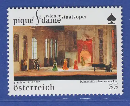 Österreich 2007 Sondermarke Wiener Staatsoper Pique Dame   Mi.-Nr. 2691