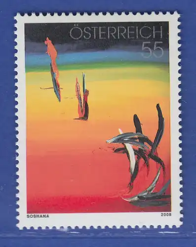 Österreich 2008 Sondermarke Moderne Kunst Rainbow von Soshana  Mi.-Nr. 2721