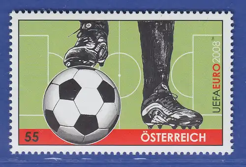 Österreich 2008 Sondermarke Fußball-EM Spielerbeine mit Fußball   Mi.-Nr. 2723