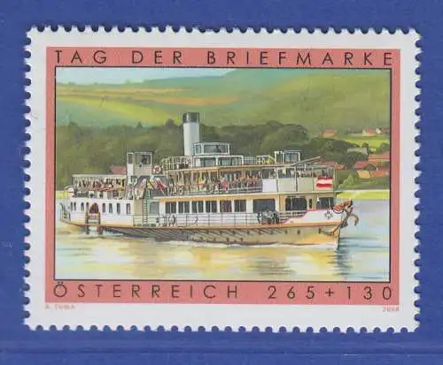 Österreich 2008 Sondermarke Tag der Briefmarke Dampfer Schönbrunn Mi.-Nr. 2767