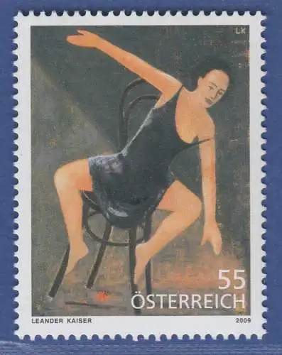 Österreich 2009 Sondermarke Moderne Kunst  Leander Kaiser   Mi.-Nr. 2834