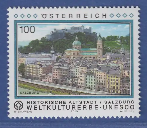 Österreich 2010 Sondermarke UNESCO-Welterbe Altstadt v. Salzburg  Mi.-Nr. 2850
