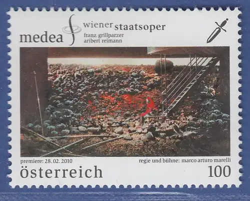 Österreich 2010 Sondermarke Wiener Staatsoper Medea v. A. Reimann  Mi.-Nr. 2857