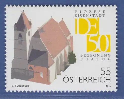 Österreich 2010 Sondermarke Diözese Eisenstadt Dom St. Martin Mi.-Nr. 2885
