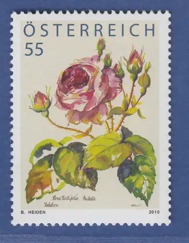 Österreich 2010 Sondermarke Treuebonusmarke Rose mit Knospen  Mi.-Nr. 2888